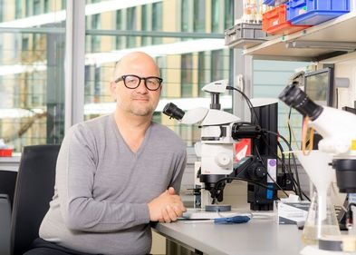 Prof. Dr. Tobias Langenhan Bild von Prof. Dr. Tobias Langenhan im Labor